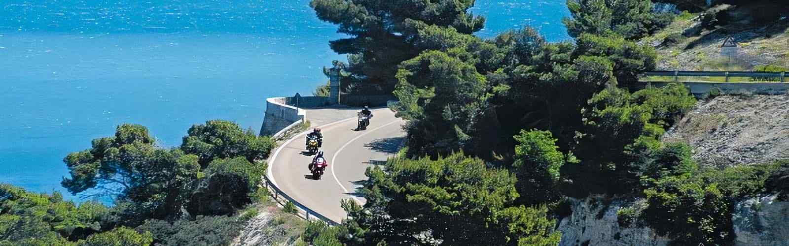 Sicily motorcycle ride on the southern coast of the island