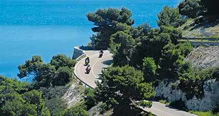 Sicily motorcycle ride on the southern coast of the island