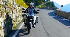 A motorcycle tour in the Italian Alps crossing Gavia Pass