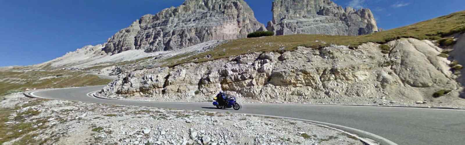 Three Peaks of Lavaredo, a motorcycle ride in the Dolomites