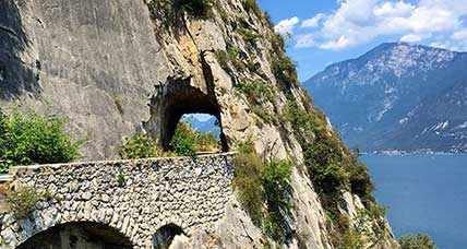 Stelvio pass, Strada della Forra road, and Lake Garda Tour
