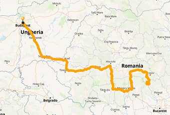 Map Transfagarasan Express: Transalpina Transbucegi by motorbike