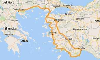Map Full throttle on Türkiye's picturesque Mediterranean coast