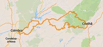 Map Portugal by Motorcycle: The Sierra da Estrela